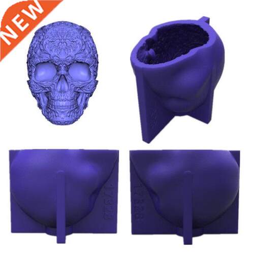 DIY Craft 3D Skull Decorations Epoxy Resin Mold Ornaments Ca