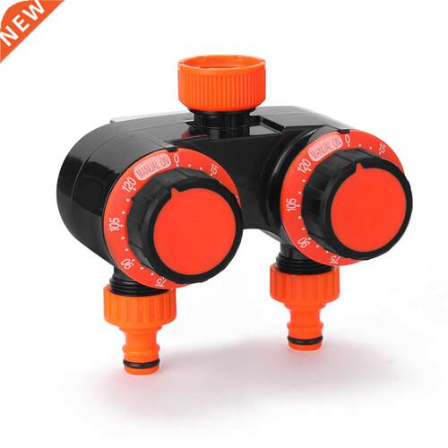 2 Hours Adjustable Water Timer Double Out-let Automatic Irri