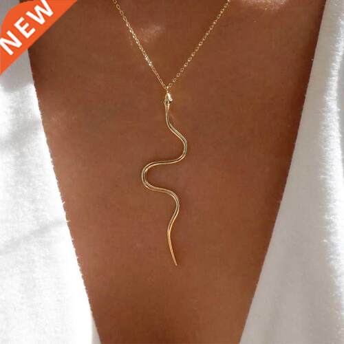 New Design Classic Animal Snake Necklace for Women Gold Colo