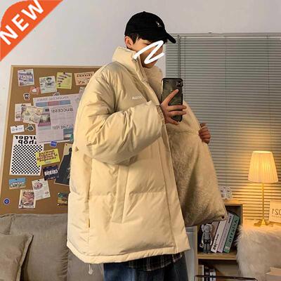 Privathinker Fleece Thicken Letter Graphic Men Winter Coat O
