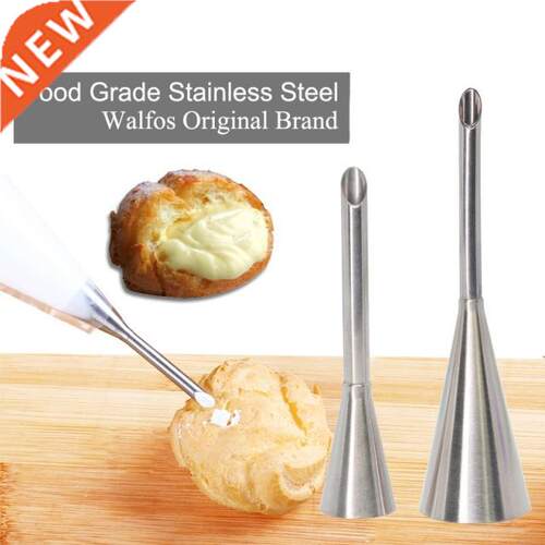 2pcs Puff Nozzle Tip Confectionery Stainless Steel Cake Cupc