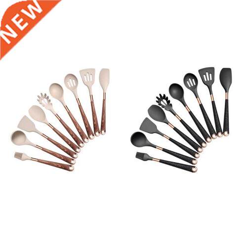 9Pcs Non Stick Kitchen Utensils Set Soup Spoon Colander Shov