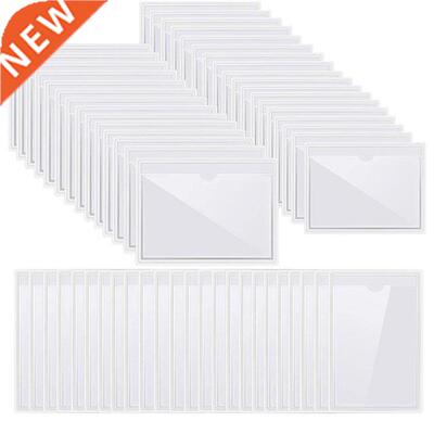 57 Pcs Self-Adhesive Label Card Holder Index Pockets Holder