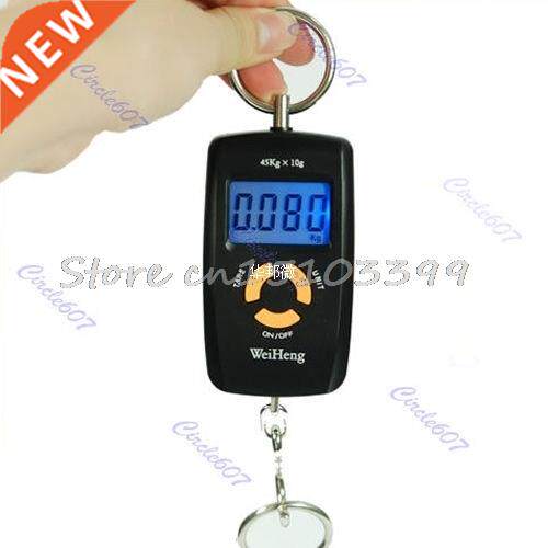 45Kg/10g Pocket Digital Scale Luggage Hanging Fishing Balanc