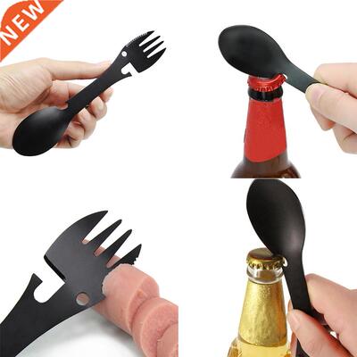 5 in 1 Multi-functional Stainless Steel Outdoor Camping Surv