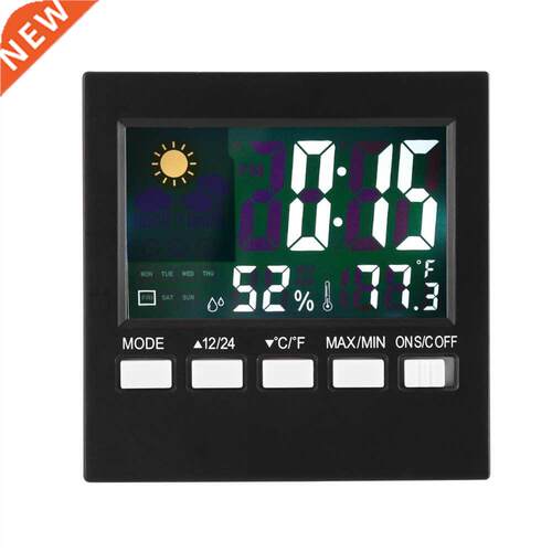 Backlight Temperature Humidity Thermometer Alarm Clock Weath