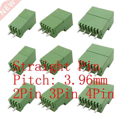 Green Straight Needle HT3.96 3.96mm Pitch 2P 3Pin 4 Pin PCB