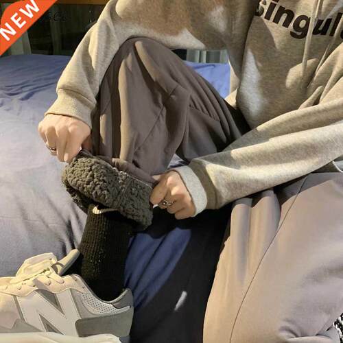 Sweatpants Men Autumn Winter High Set Warm Casual Plus Velve