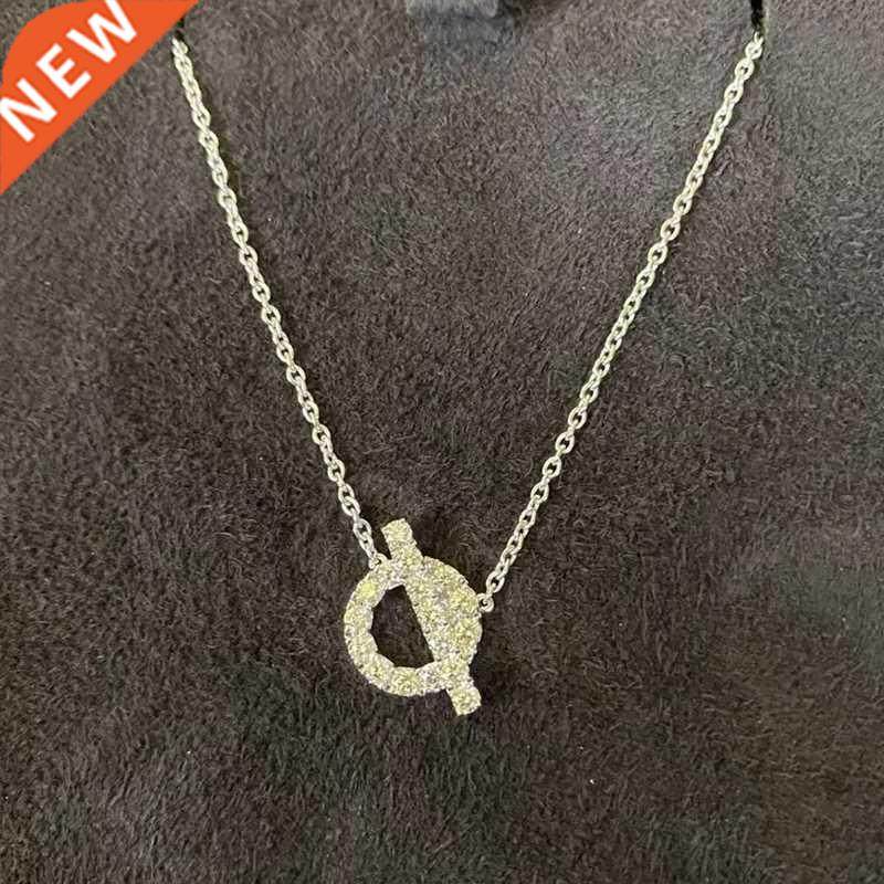 925 sterling silver finesse necklace womens round inlaid zi