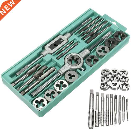 Metric Tap Dies Set 20pcs 1/16''--1/2'' NC Screw Thread Plug