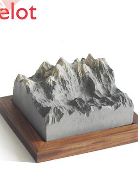 Personalized Creative Cement Concrete Snow Mountain Incense