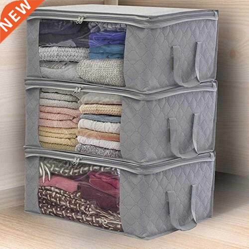 Pcs Foldable Storage Bag Non-Woven Family Save Space Home