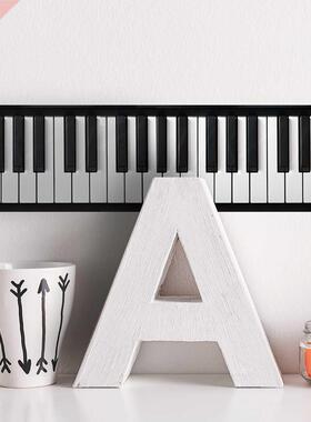 10*200cm/3.94*78.7inch Piano Keyboard Waist Lines Wall Borde