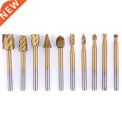 10Pcs HSS Router Drill Bit Set High Speed Steel Woodworking