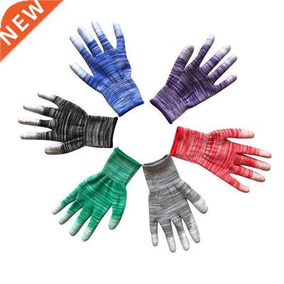 PU anti-static labor protection gloves thin dipping wear-r