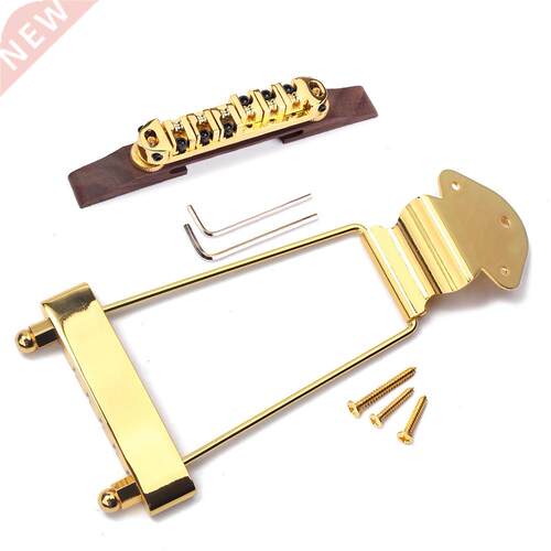 Adjustale Wooden ridge Tailpiece Set for 6 Strings Archtop