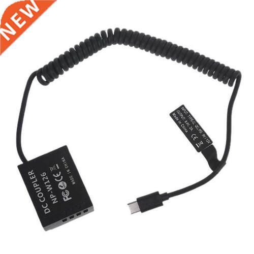 USB C to NP-W126 External Power Adapter Cable Power Video LE