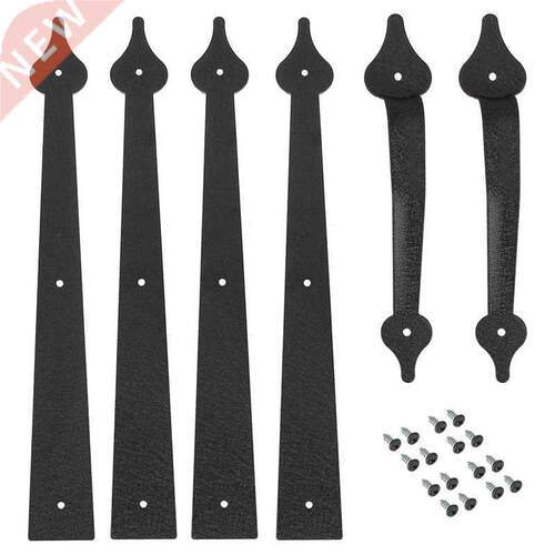 6 PCS Decorative Garage Door Hinges Handles,Faux Garage Door