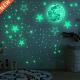 Stars Dots Green 0cm Wall 45pcs Luminous Sticker Moon