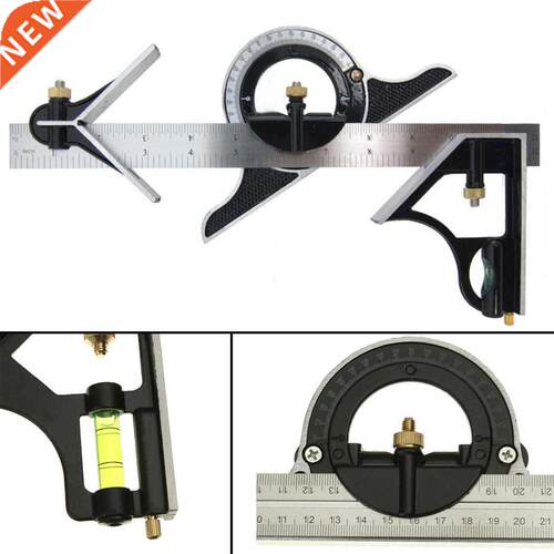 12 inch Combination Ruler Tri- Square Machinist Measuring An