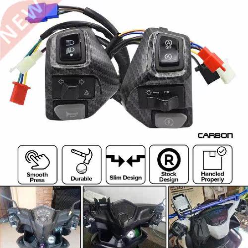 Universal Handlebar Control Switch Button Motorcycle