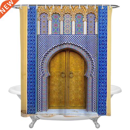 Palace Gate Moroccan Door Shower Curtains for Bathroom