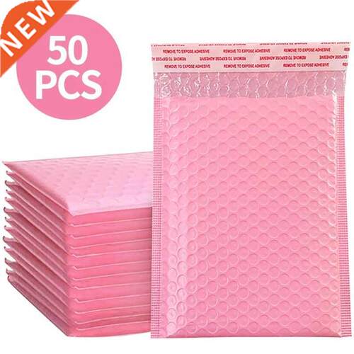 50/25pcs Bubble Mailers Pink Poly Bubble Mailer Self Seal Pa