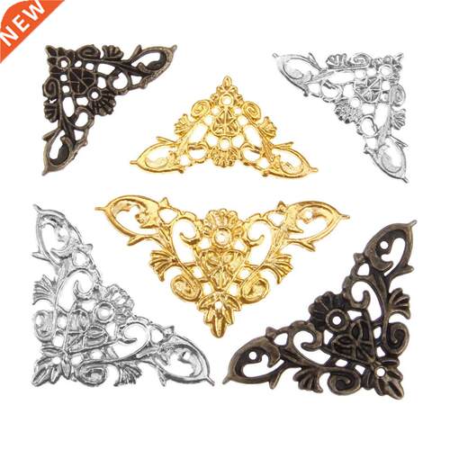 4Pcs Furniture Corner Brackets Decorative Jewelry Gift Box A