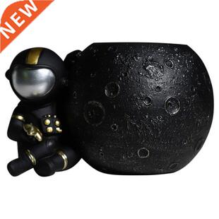Desk Astronaut Pen Holder Figurine Interior Decoration Books