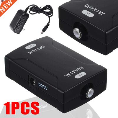 Digital Coax Coaxial RCA to Optical Toslink SPDIF Audio Conv