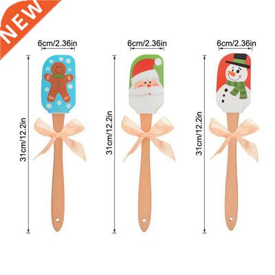 Christmas Kitchen Silicone Cream Butter Cake Spatula Mixing