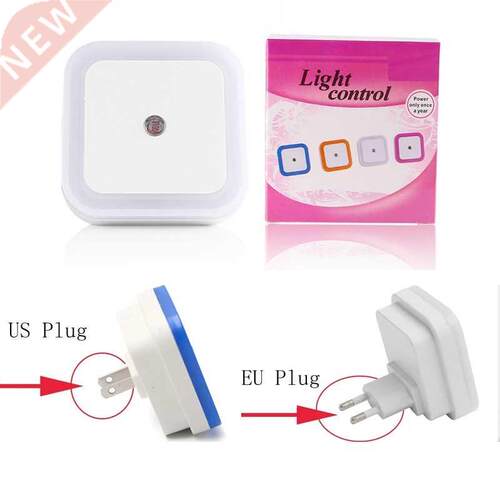 Mini LED Night Light EU/US Plug-in Dusk to Dawn Sensor Wall
