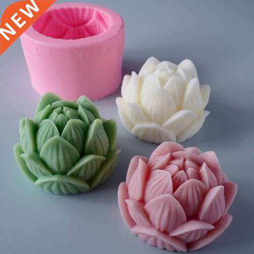 Aromatherapy Candle Silicone Mold D Lotus Flower Shape