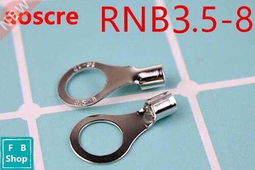 Free shipping RN3.5-8 Non-insulated ring terminal AWG 14-12