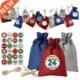 Bags Set Chrstmas Countdown Candy Advent Calendar Peces