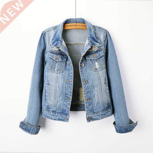 Denim coat female spring autumn short jacket women牛仔外套女