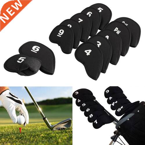 10pcs Black Golf Head Covers Club Iron Putter Head tor