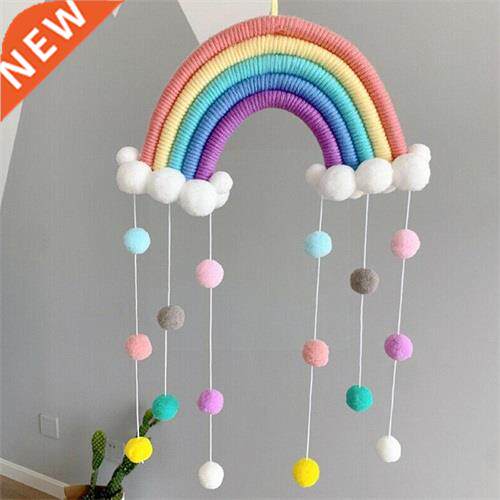 INS Nordic Hand-woven Rainbow Ornaments Wall HangingRainbow