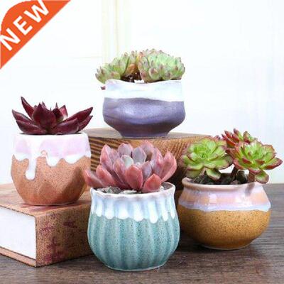 Handmade Crafts Bonsai Pot Glazed Ceramic Flowerpot Cute