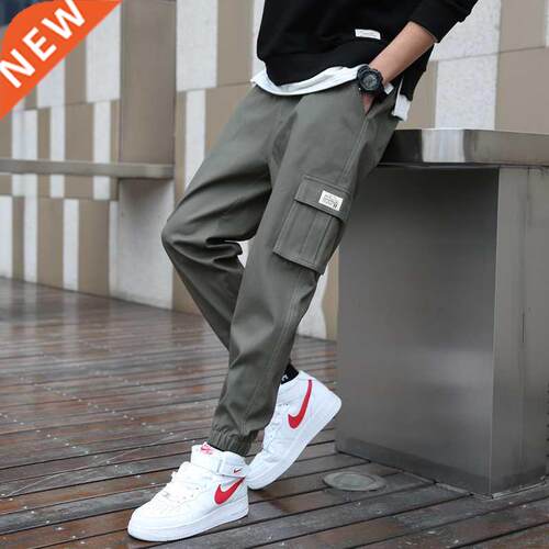 Cargo Pants Men Streetwear Hip Hop Pants Elastic waist Harem
