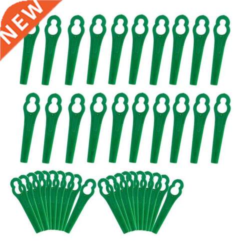 100 Pcs 8.3CM Plastic Grass Trimmer Blade Replacement Blades