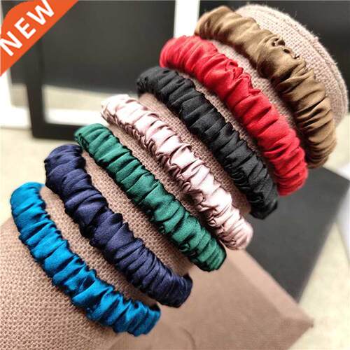 100% Pure Silk Hair Scrunchie Women Small Hair Bands Cute Sc