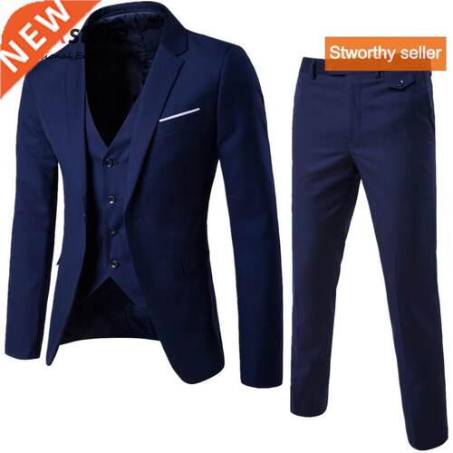 Men's sut+pants+vest Tuxedo Sut Male Suts formal clothes