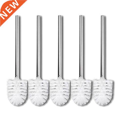 Pack Of 5 Toilet Brush Replacement Brushes White Brush Head