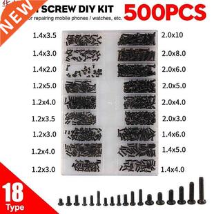 Professional 500Pcs 18 Types Mini Screw Flat Head Phillips S