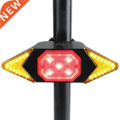 Bke Lght Blue/Red/Yellow USB Rechargeable Turnng Sgnal