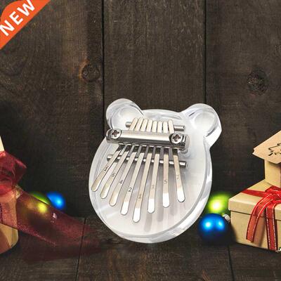 8 Keys Mini Kalimba Crystal Thumb Piano Exquisite Finger