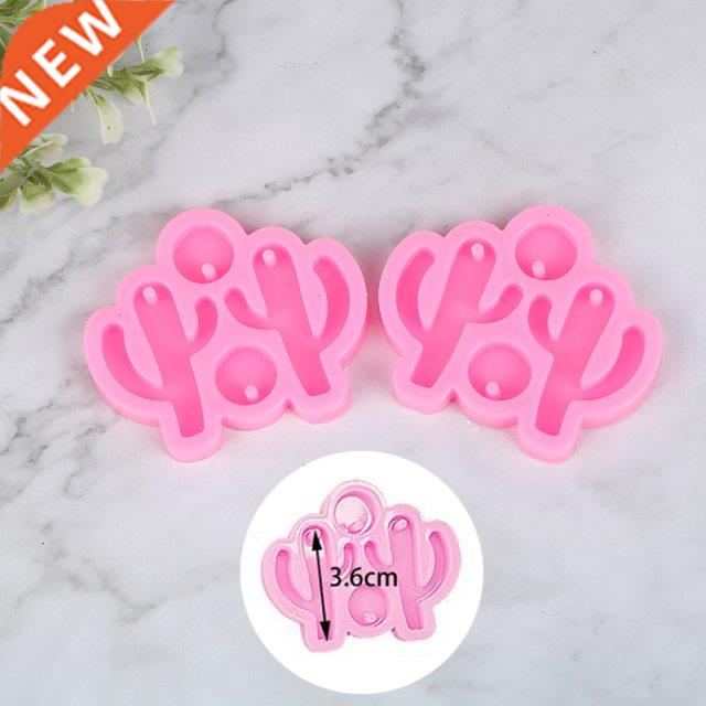 Cactus Earring Mold Resin Silicone Mold DIY Epoxy Mould Deco - 实物图
