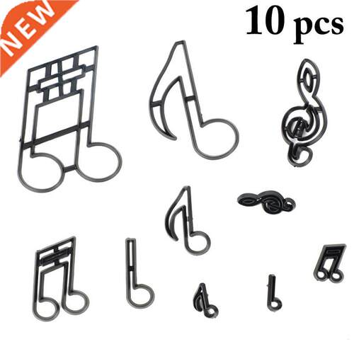 10pcs Cookie Cutter Creative Music Notes DIY Fondant Mold Bi