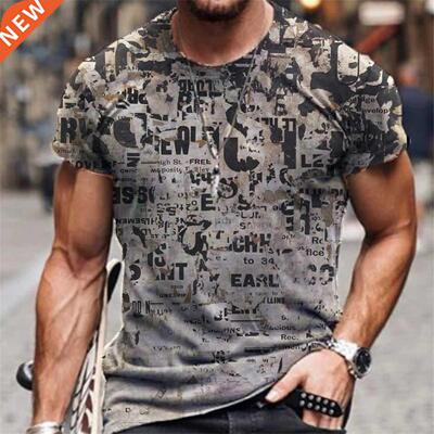 Popular explosive large size men's basic daily T-shirt ops d